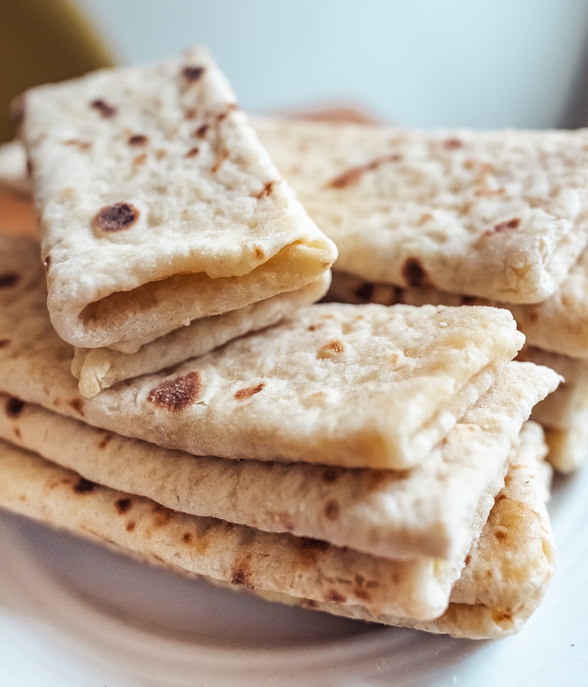Norwegian lefse with kling - butter and sugar filling